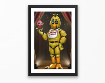 Chica! FNAF In-Game Poster - Horror Game Posters