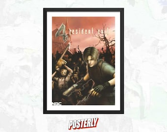 Resident Evil 4 Poster – Klassischer Horrorspiel-Print