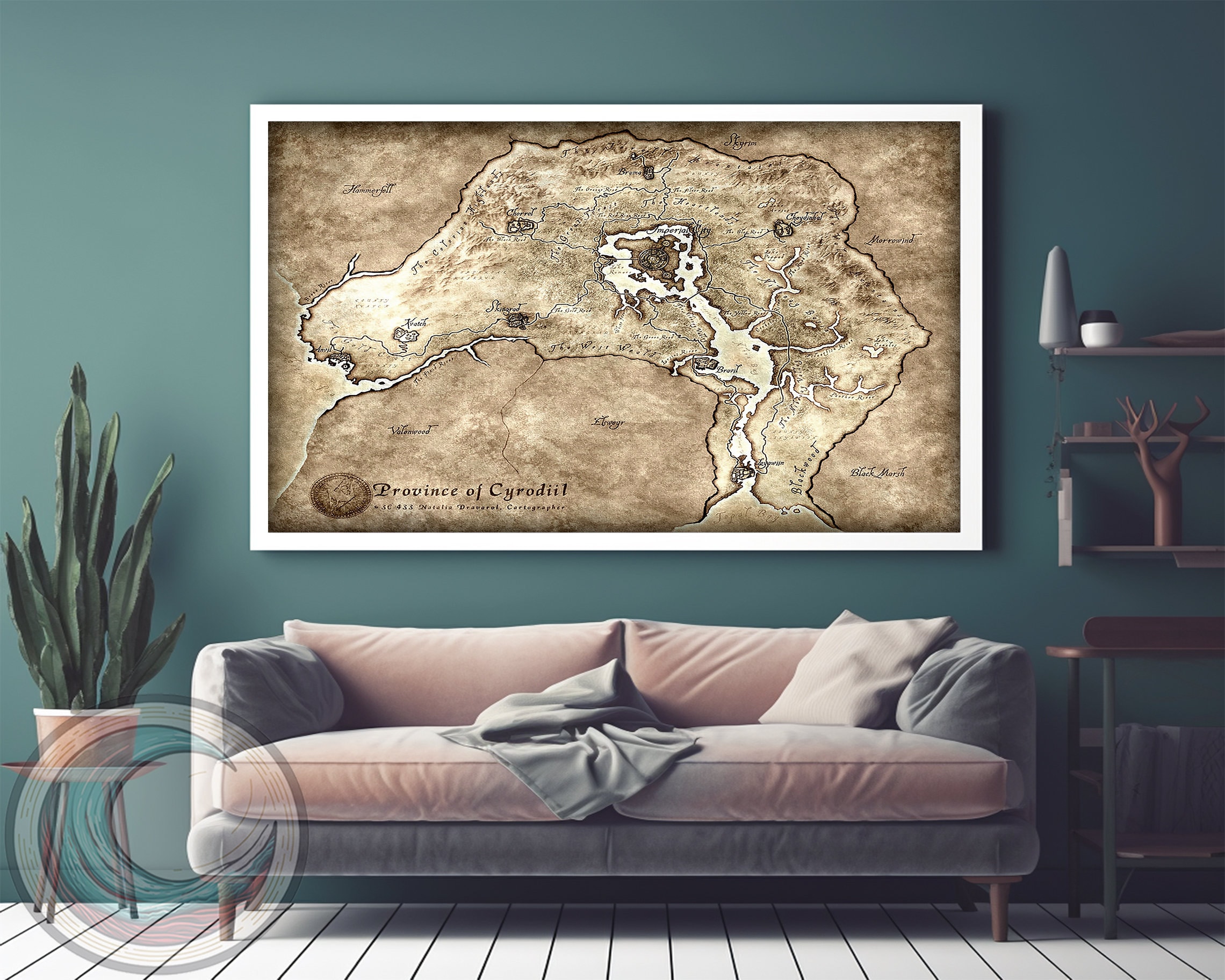 RDR2 Map Game Red Dead Redemption II Poster Map Wall Art Canvas Prints  Unframed (18x24inch) : : Home