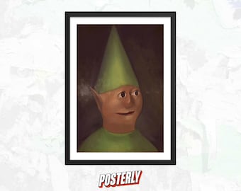 Gnom Kind Gemälde - Klassisches Spiel Poster