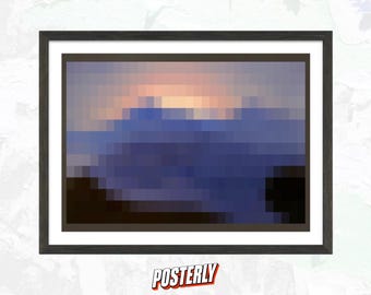 Coucher de soleil - Peintures en jeu - Posters nostalgie