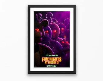 FNAF Movie Promotion Poster - Horror Game Posters