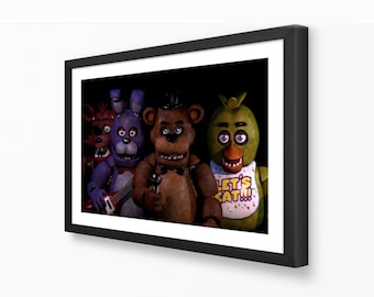 All Animatronics FNAF In-Game Poster - Horror Game Posters