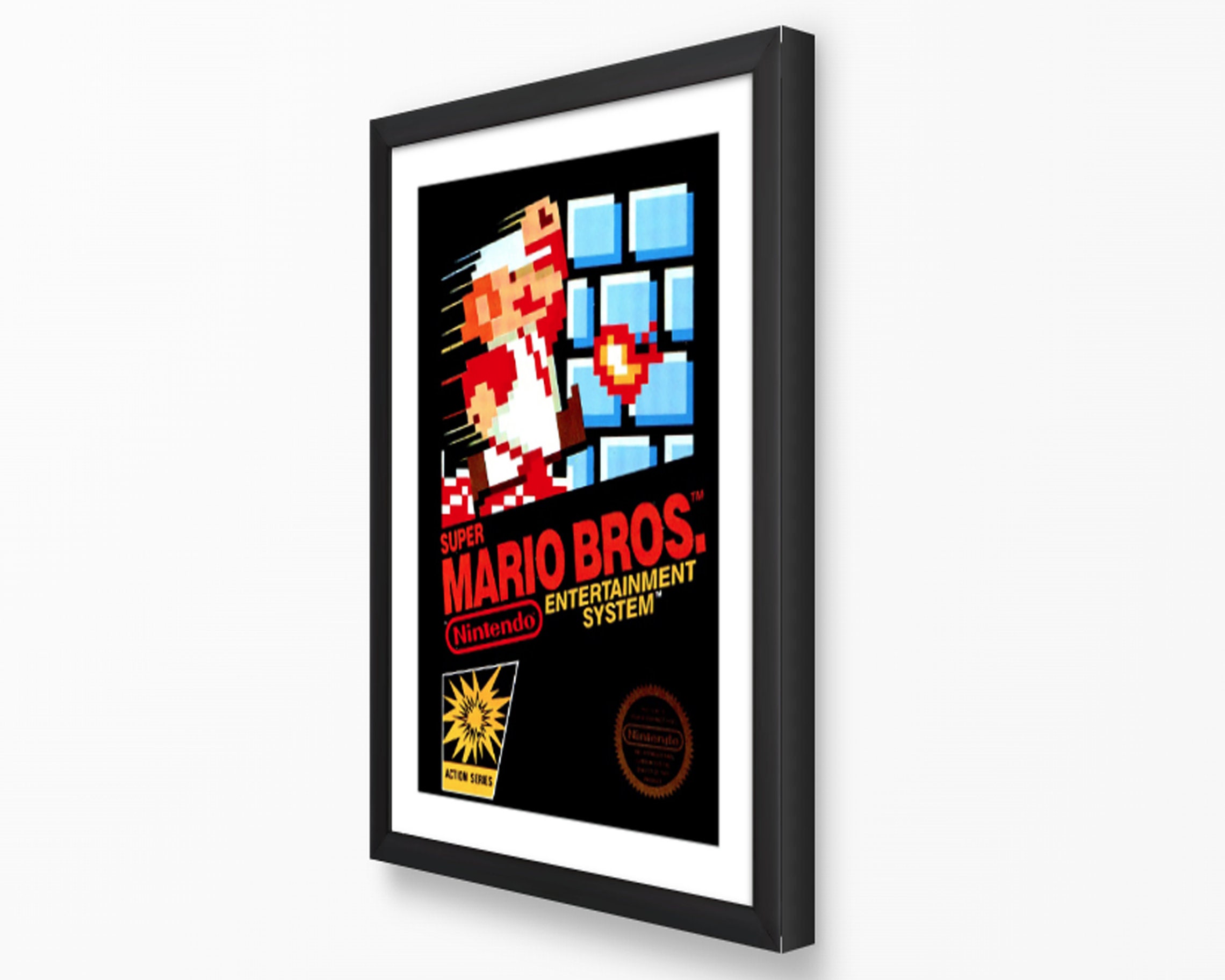 Super Mario Bros. NES Poster Classic Game Art