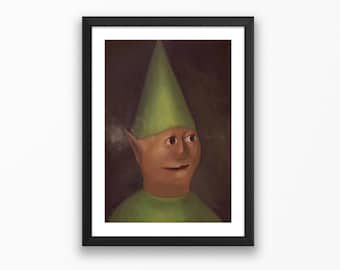 Gnome Child Painting - Classic Game Posters