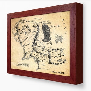 Map of Middle Earth - LotR - Classic Fantasy Maps