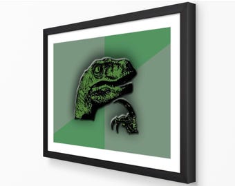 Philosoraptor - Classic Meme Poster | Nostalgic Internet Meme Prints
