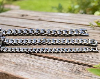 Steel Cuban Link Chain Bracelet for Men – Hypoallergenic Stainless Steel