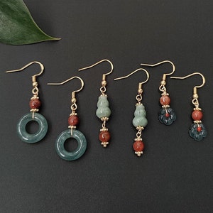 Jade Drop Earrings