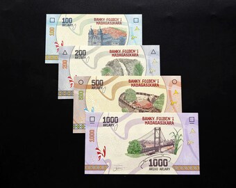 Madagascar Banknotes - Authentic Collectible Money Uncirculated