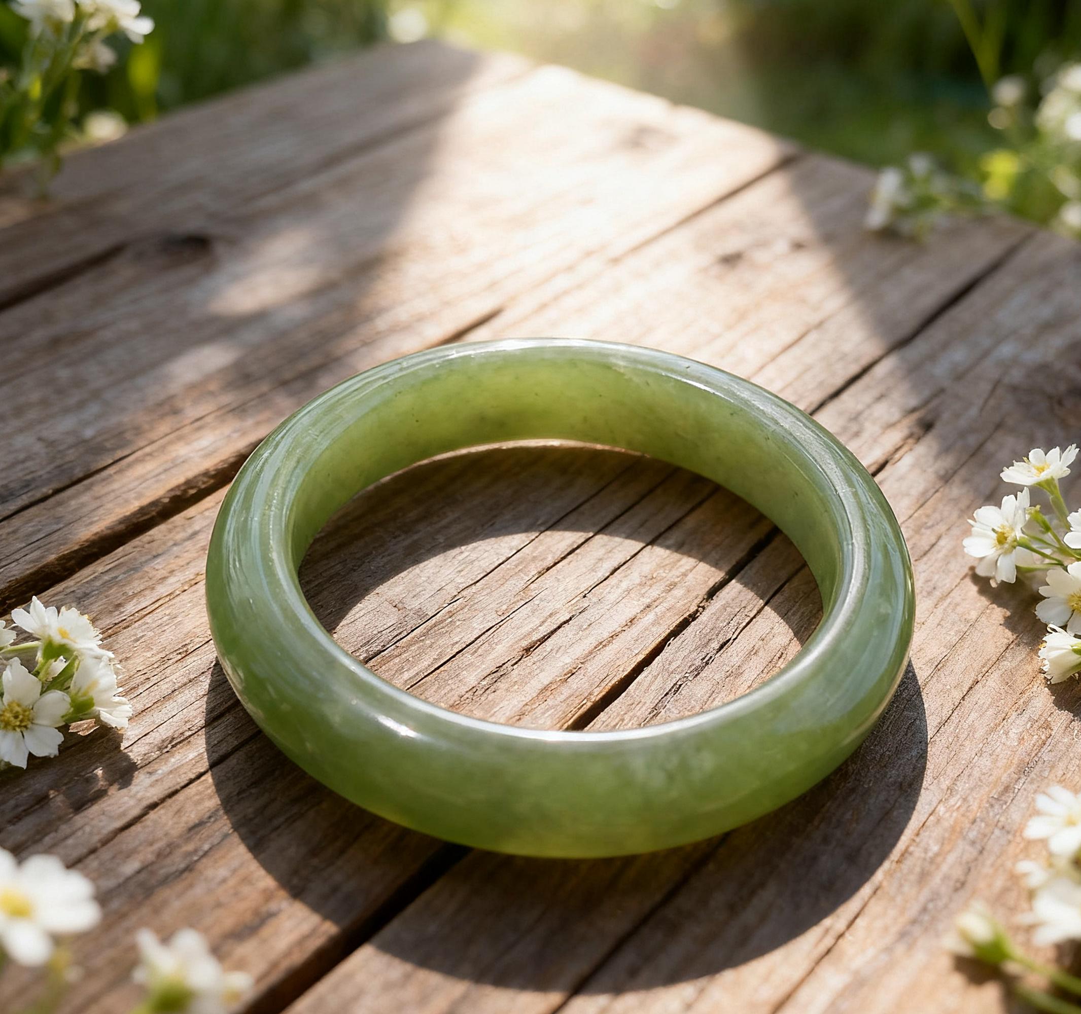  SHAGREEN JADE プレート 2枚セット 60mm Authentic Green Jade Bangle Natural Serpentine Gemstone - Etsy