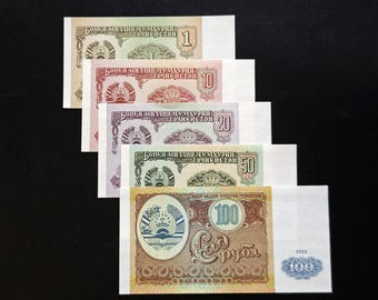 Tajikistan Banknotes - Authentic Collectible Money Uncirculated