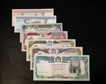 Afghanistan Banknotes - Authentic Collectible Money Uncirculated