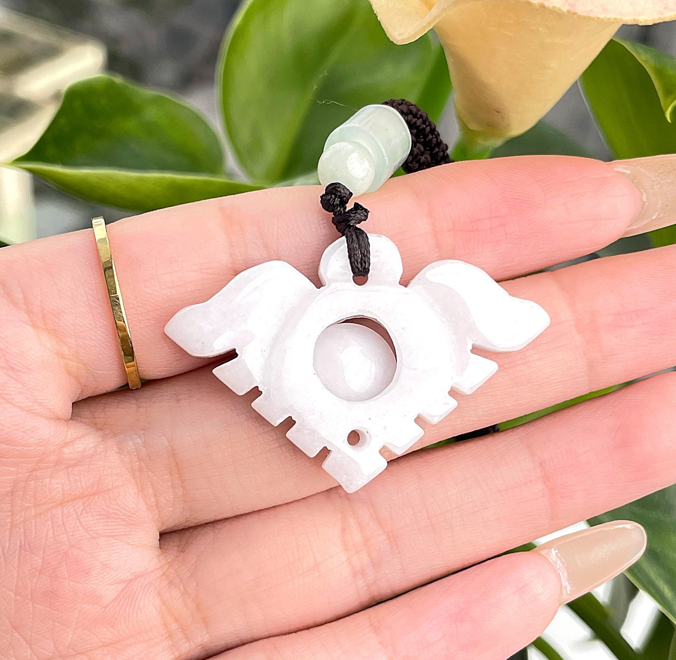 本物の翡翠ペンダントネックレス天然ビルマ産グレードA - Etsy 日本