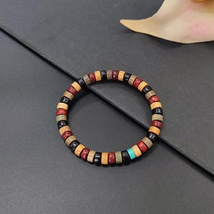 Natural Wood Beaded Bracelet: Authentic 8mm Beads