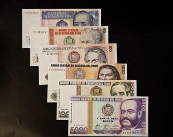 Peru Banknotes - Authentic Collectible Money Uncirculated