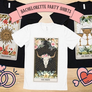 Bachelorette Party Shirts - The Bride Tarot Card Shirt - The Bride Tribe Shirts - Trendy - Tumblr - Influencer