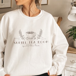 Suriel Tea Room Sweatshirt - A Court of Thorns and Roses - Court of Dreams - Rhysand Fan - Suriel Tea House - Bookish - ACOTAR Sweater