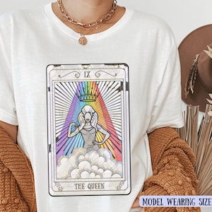 Ziehen Sie Rennen Shirt - Lustiges Tarot Karte T-Shirt - Regenbogen LGBTQ Shirt - ziehen Sie Königin - Witchy Kleidung - Geschenk für Tarot Liebhaber - Trendy - Tumblr