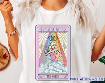 Camiseta LGBTQ Drag Race con cartas del tarot – Drag Queen – Camiseta divertida de bruja