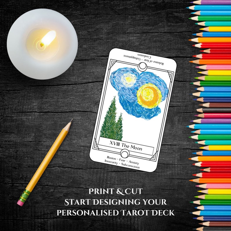 OMNITO Tarotkarten Deck – 78 Karten Set Für Anfänger & Fortgeschrittene, Inkl. E-Guide
