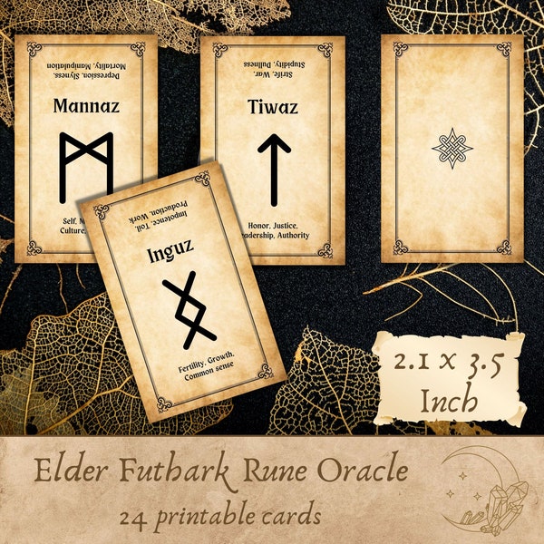 Printable Elder Futhark Etsy