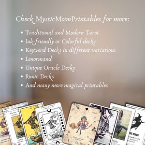 Create Your Own Tarot Deck With 78 Printable Blank Tarot Card Templates