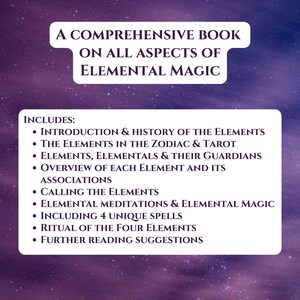 Book of Elemental Magic: a Printable Grimoire With Cheat Sheets, Spells ...
