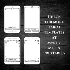 Create Your Own Tarot Deck With 78 Printable Cards Including Keywords ...