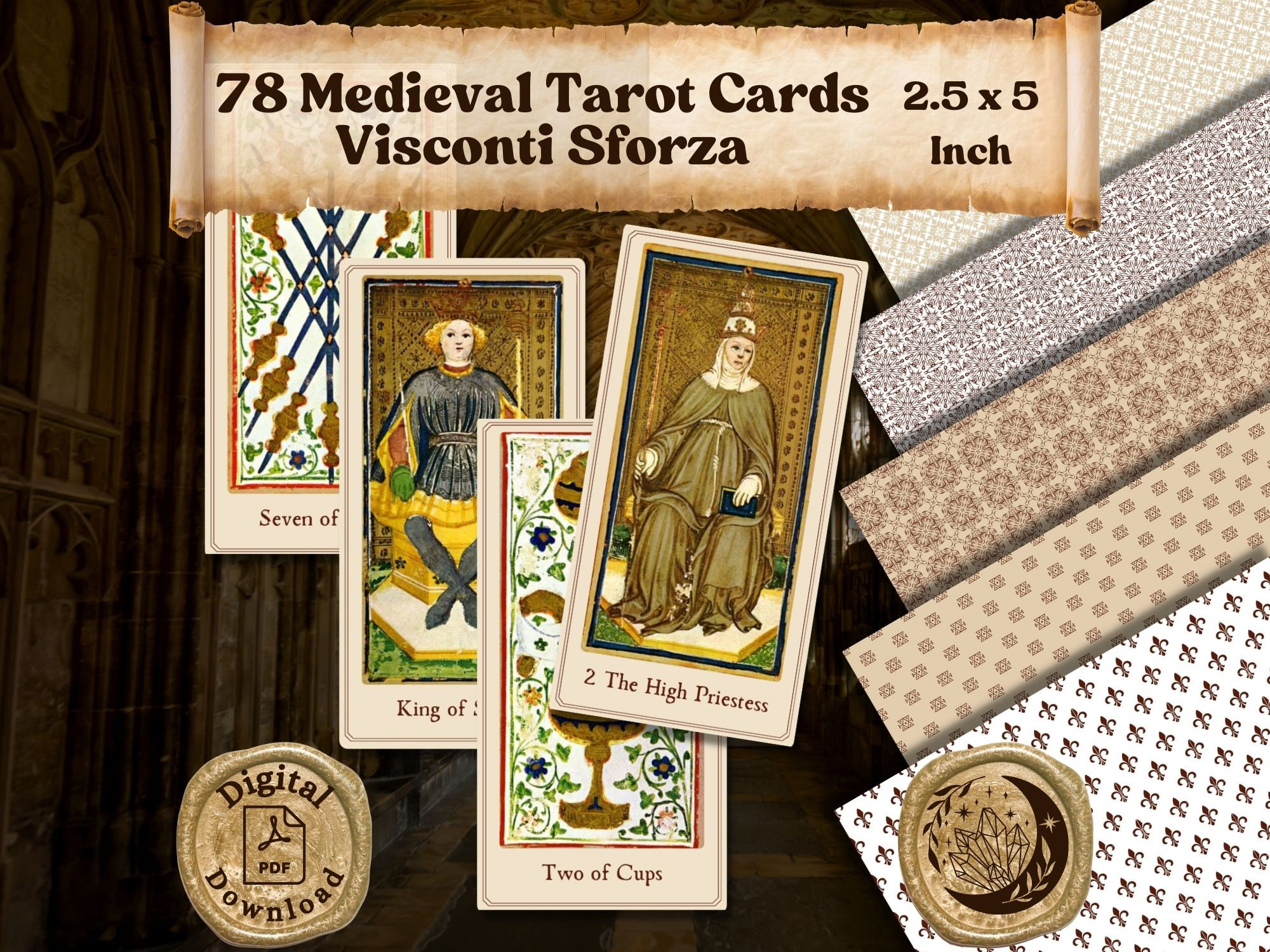 Medieval Tarot Deck - Etsy Medieval Tarot Deck - Etsy