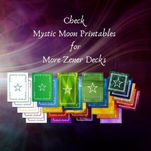 Printable Zener Cards for ESP Training Clairvoyance &amp; - Etsy Canada