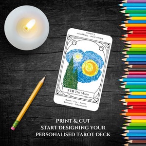 Create Your Own Tarot Deck With 78 Printable Cards Including Keywords ...