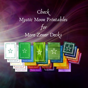 Printable Zener Cards for ESP Training, Clairvoyance &amp; Extrasensory ...