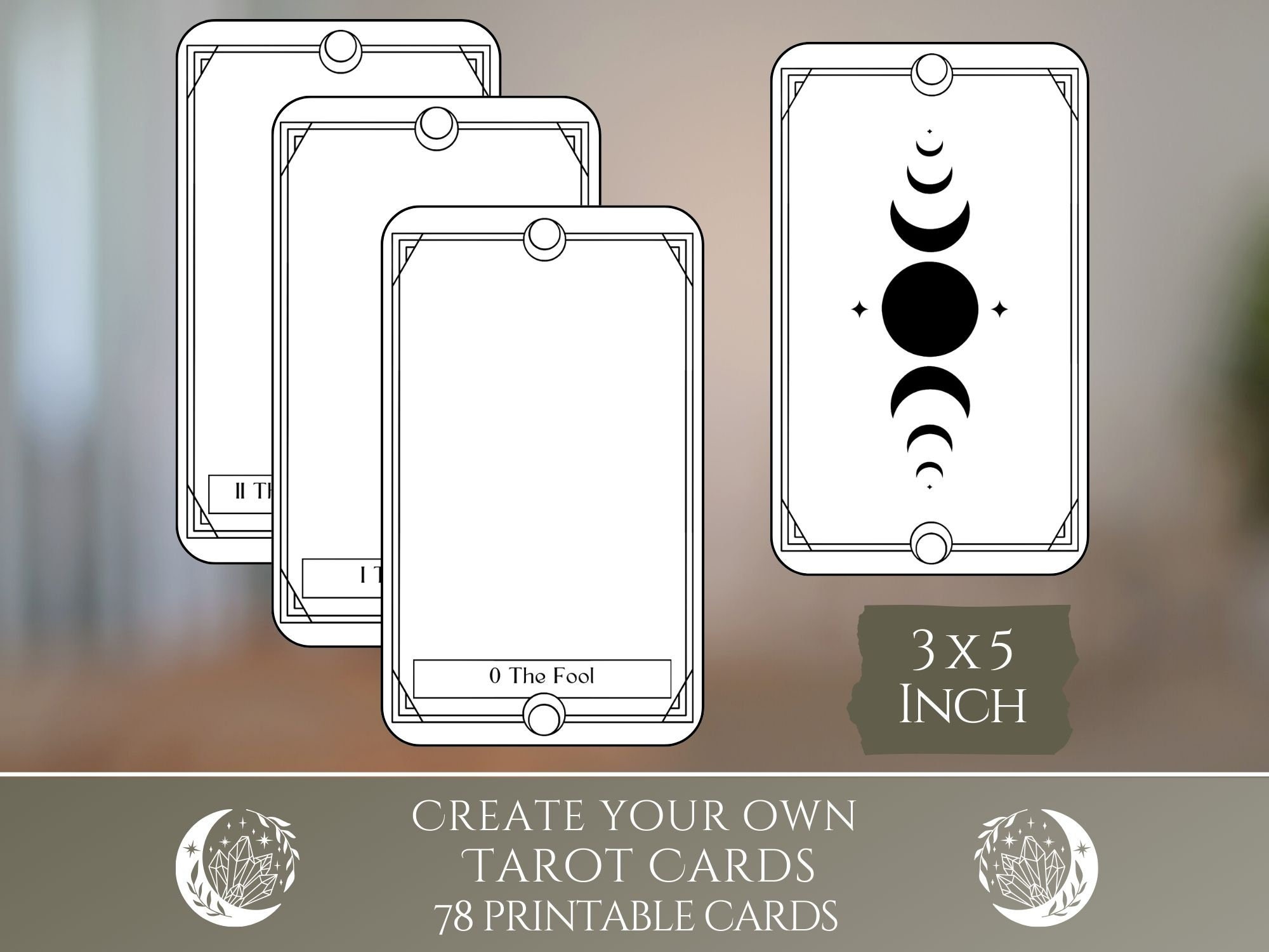 Blank tarot card(82pcs, coated)