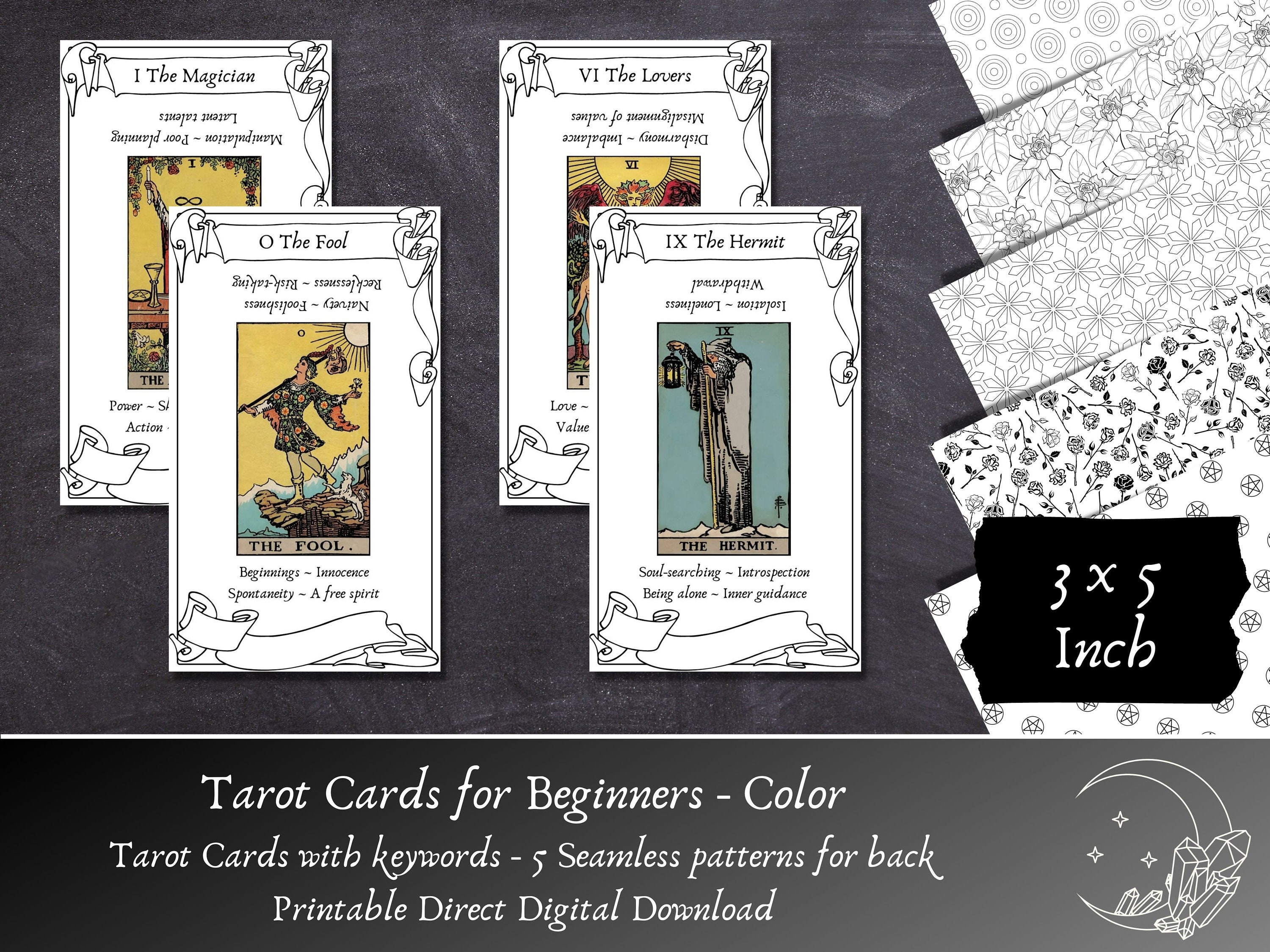 Tarot Card Labels - Etsy