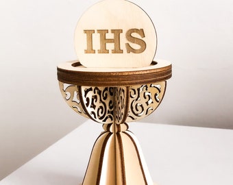 First Holy Communion - Chalice / Host - 3D DXF / CDR / SVG