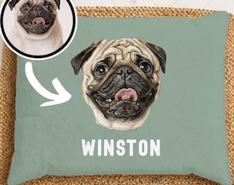 Cama personalizada para perros, regalo personalizado para perros, cama grande para perros, regalo único para amantes de los perros.