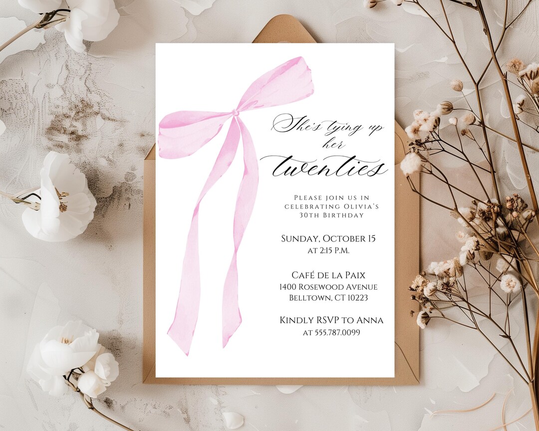 „She’s Tying Up Her Twenties“ Banner – Roségolden Glitzernd, Für 30. Geburtstag Oder Jubiläum