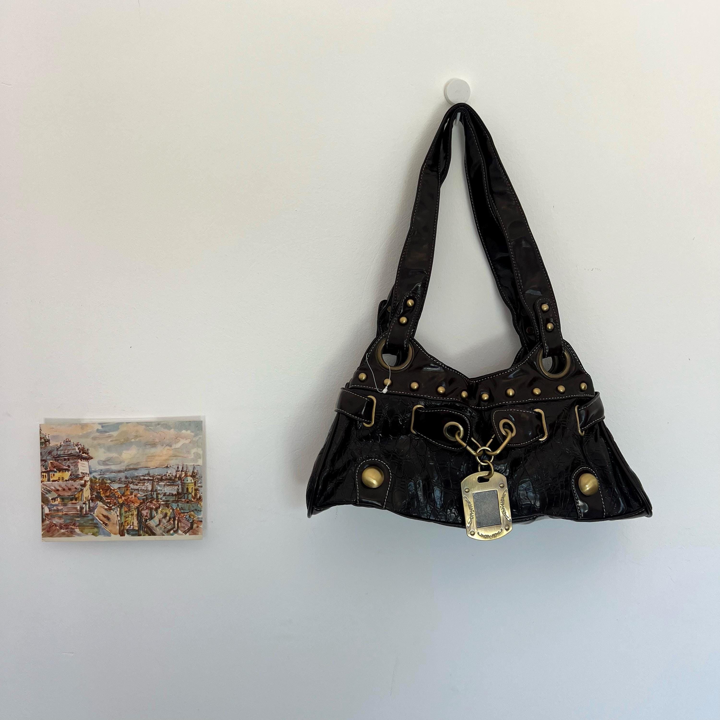 Vintage Y2k Leather Bag - Etsy Canada
