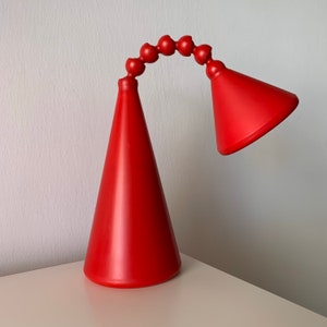 Vintage IKEA Red Fryebo  /Ola Wihlborg /Table Lamp/ Flexible Gooseneck Lamp/Lamp Desk Lamp/ Gooseneck Desk Lamp