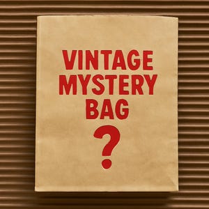 Vintage Mystery Bag Surprise Wybierz swoją tajemniczą torbę niespodziankę – zabawki, Sanrio, plusz, biuro, domek dla lalek, naklejki i wiele więcej