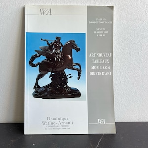 Vintage 1992 Französischer Auktionskatalog - Jugendstil, Art Deco, Feine Möbel