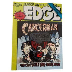 Revista de cómics EDGE vintage n.º 4: Cancerman, humor satírico y negro, primer número de revista (1994) / Cancerman