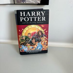 Harry Potter Dödsrelikerna Storbritannien Första upplagan 2007 Bloomsbury Inbunden JK Rowling Första trycket