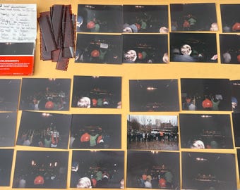 Vintage 1998 WWF Wrestling Fan Lot – UK Show Photos, Negatives, Match Card