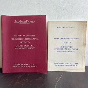 Vintage französische Auktionskataloge - Drouot Richelieu (1992) - Kunst & Antiquitäten - Maître Christian Delorme - Jean-Louis Picard
