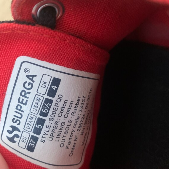 Red superga sneakers sales
