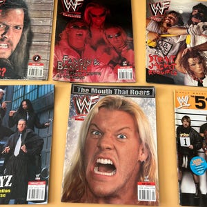 WWF Magazine Lot 1999–2000  – Chris Jericho, The Brood, Mankind – Posters & Calendars – Wrestling Collectibles