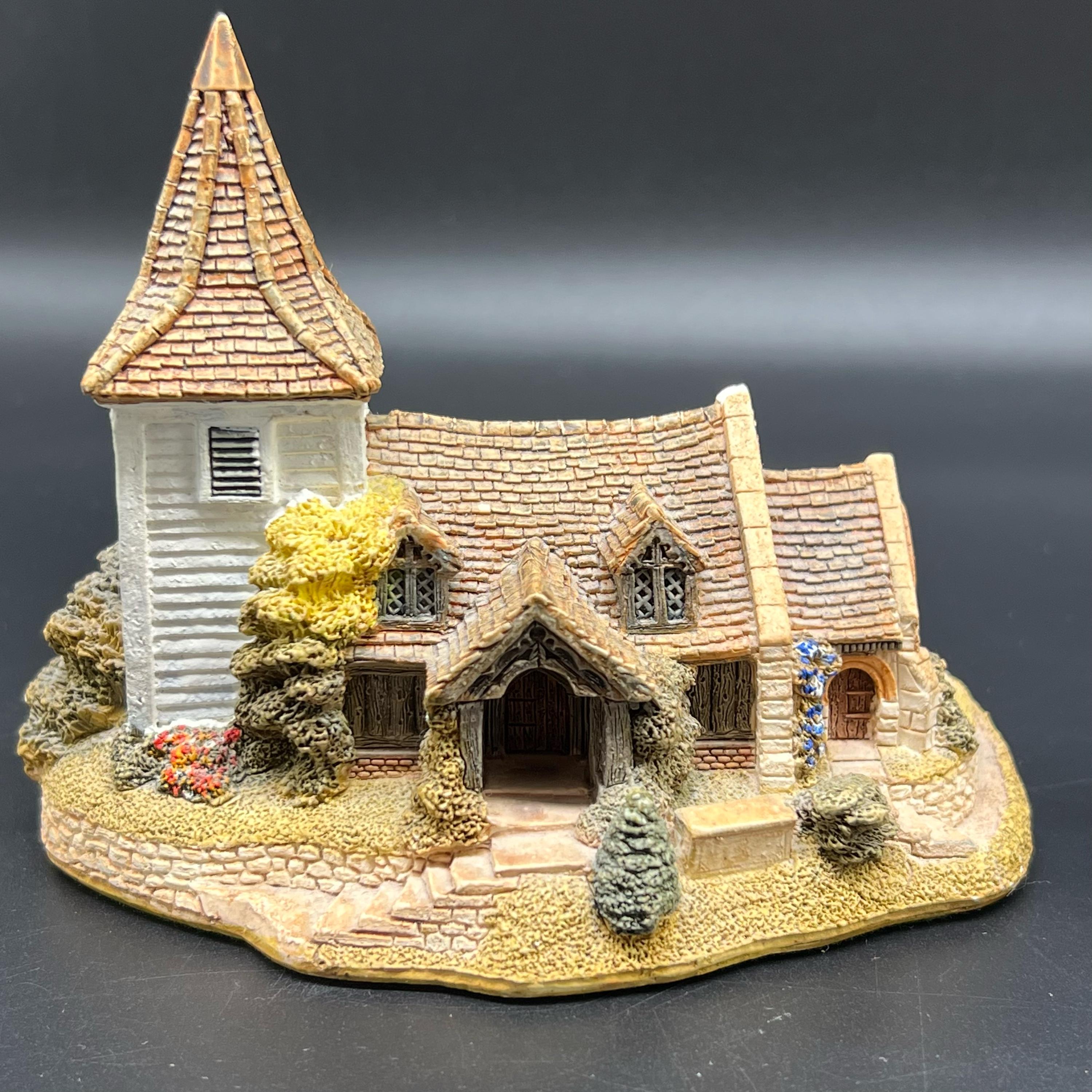 Vintage Lilliput Lane Cottage Set: 1989 English Church & Thatched