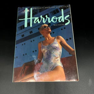 Harrods Magazine Spring & Summer 1985 | Vintage British Fashion Catalog | Collectible Advertising